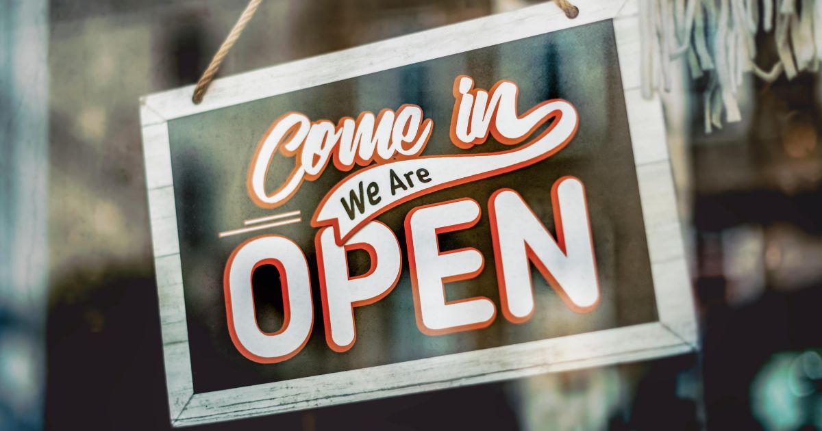 Person searching on Google — how small businesses get found online